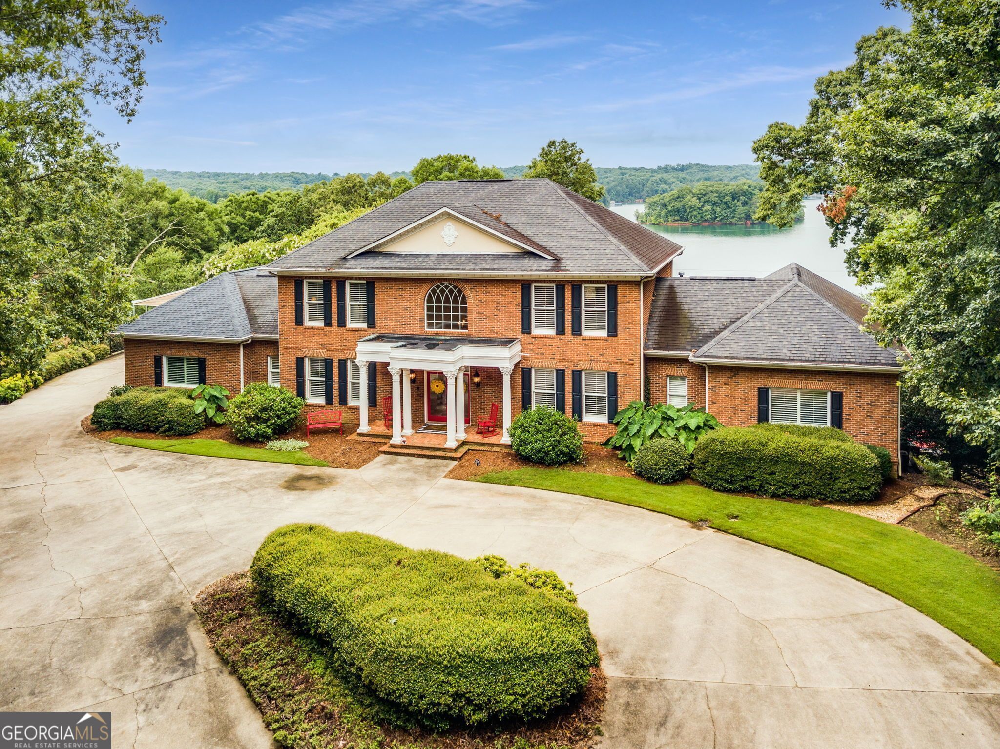 front view of a house with a porch