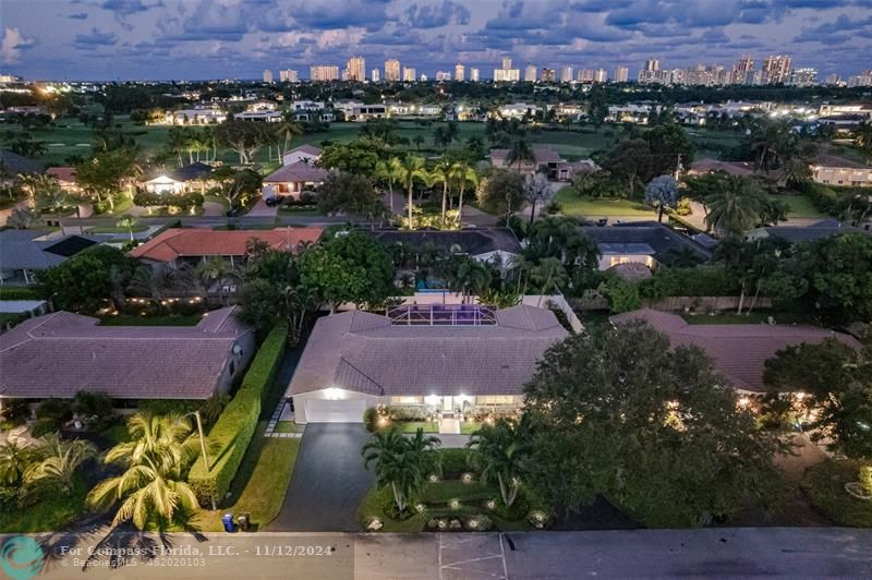 Our home, one evening, off the Golf Course, and just beyond is the Gold Coast of South Florida!