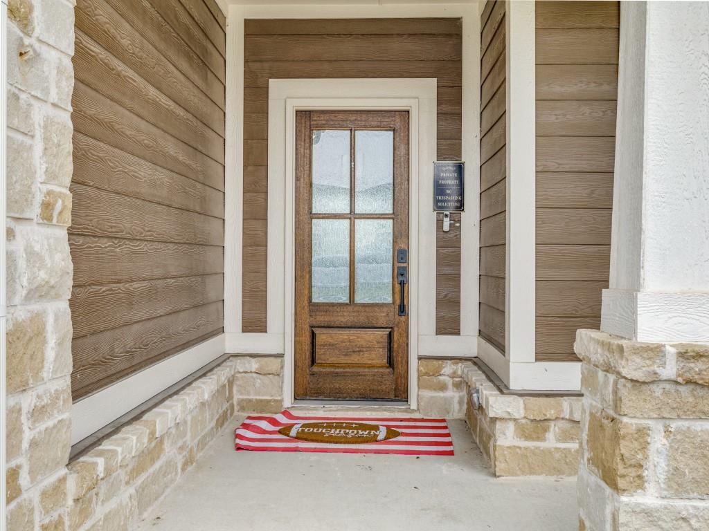 a front view of a house with entryway