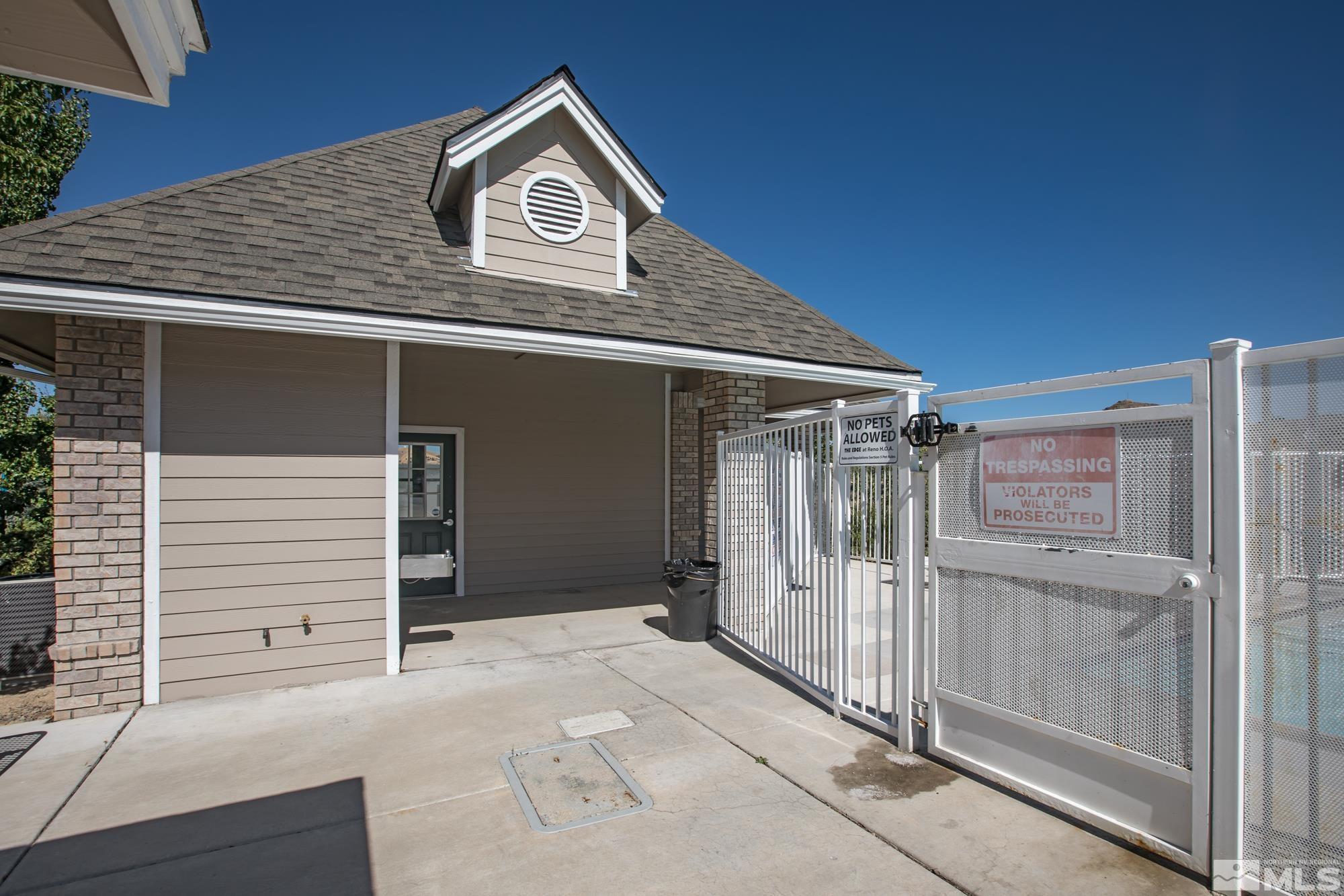 a view of a house with a outdoor space