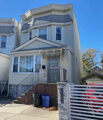 a front view of a house