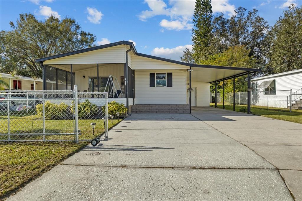 a view of a house with a patio