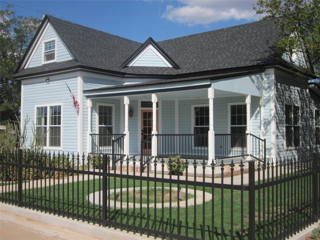 a front view of a house