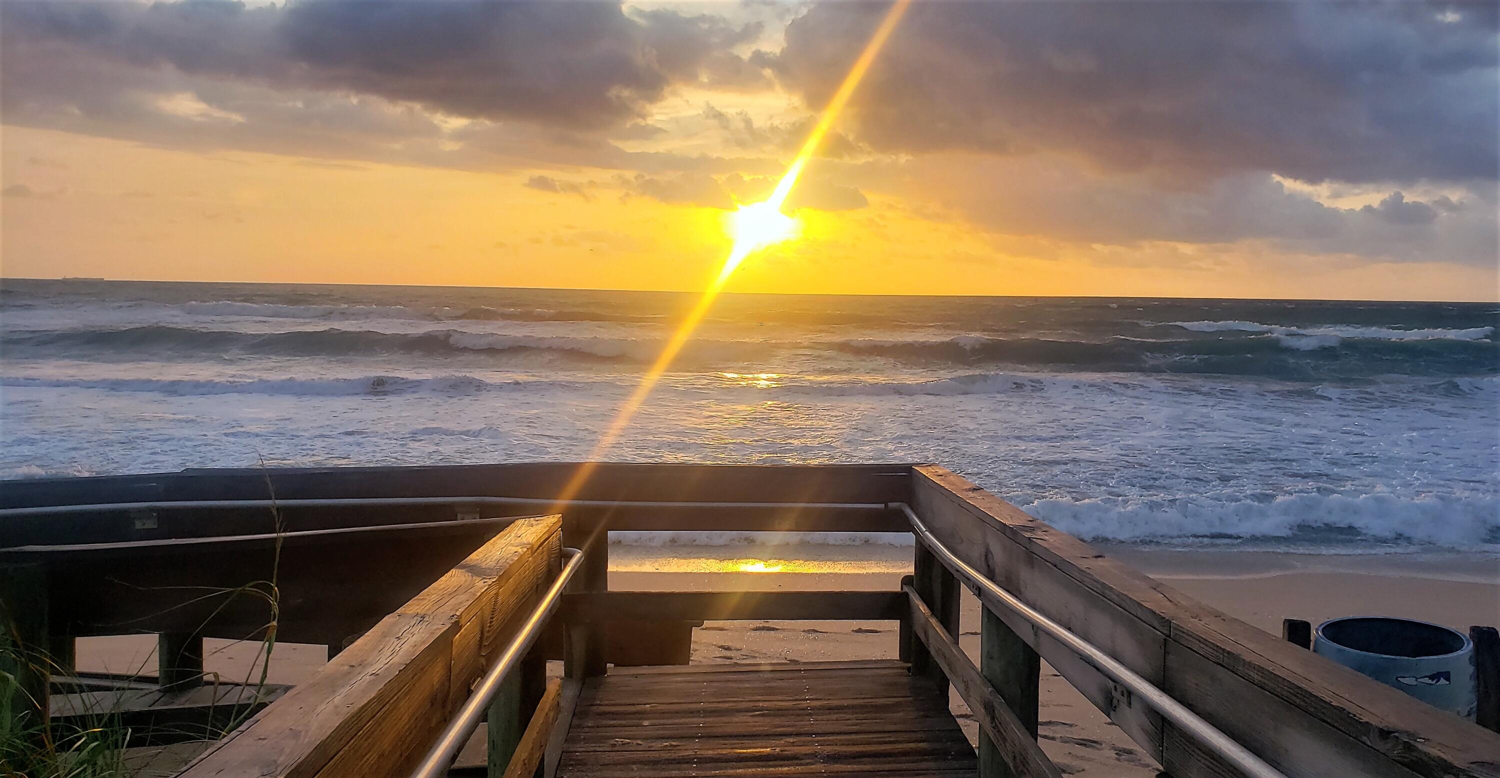 a view of outdoor space and ocean