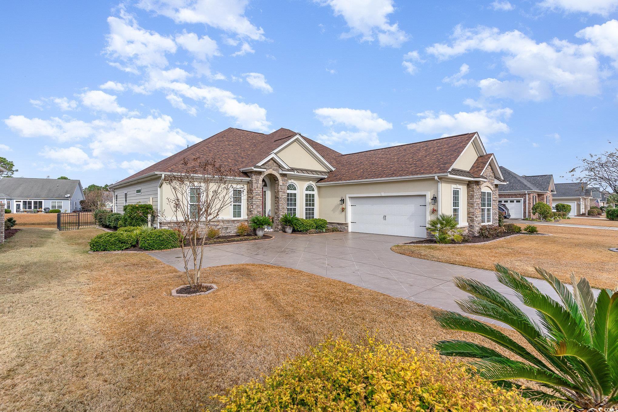 View of front of house featuring a garage