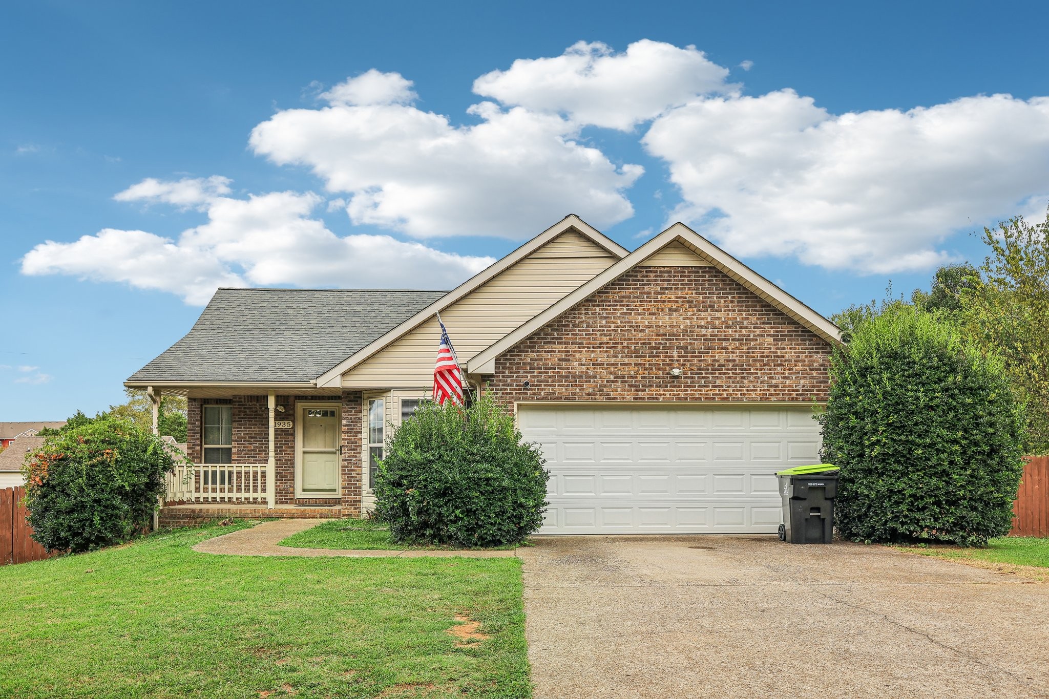 front view of house with a yard