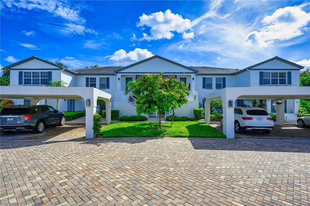 a house view with a garden space