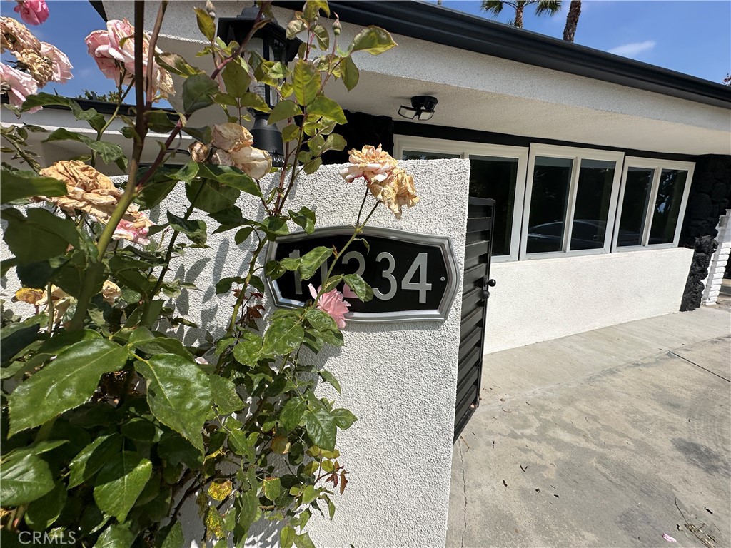 a view of entryway with a flower pot