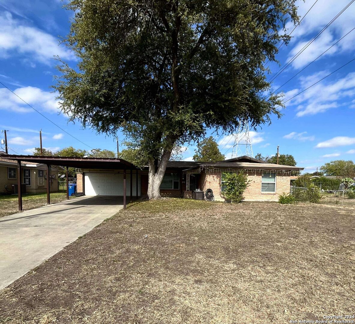 front view of house with a yard