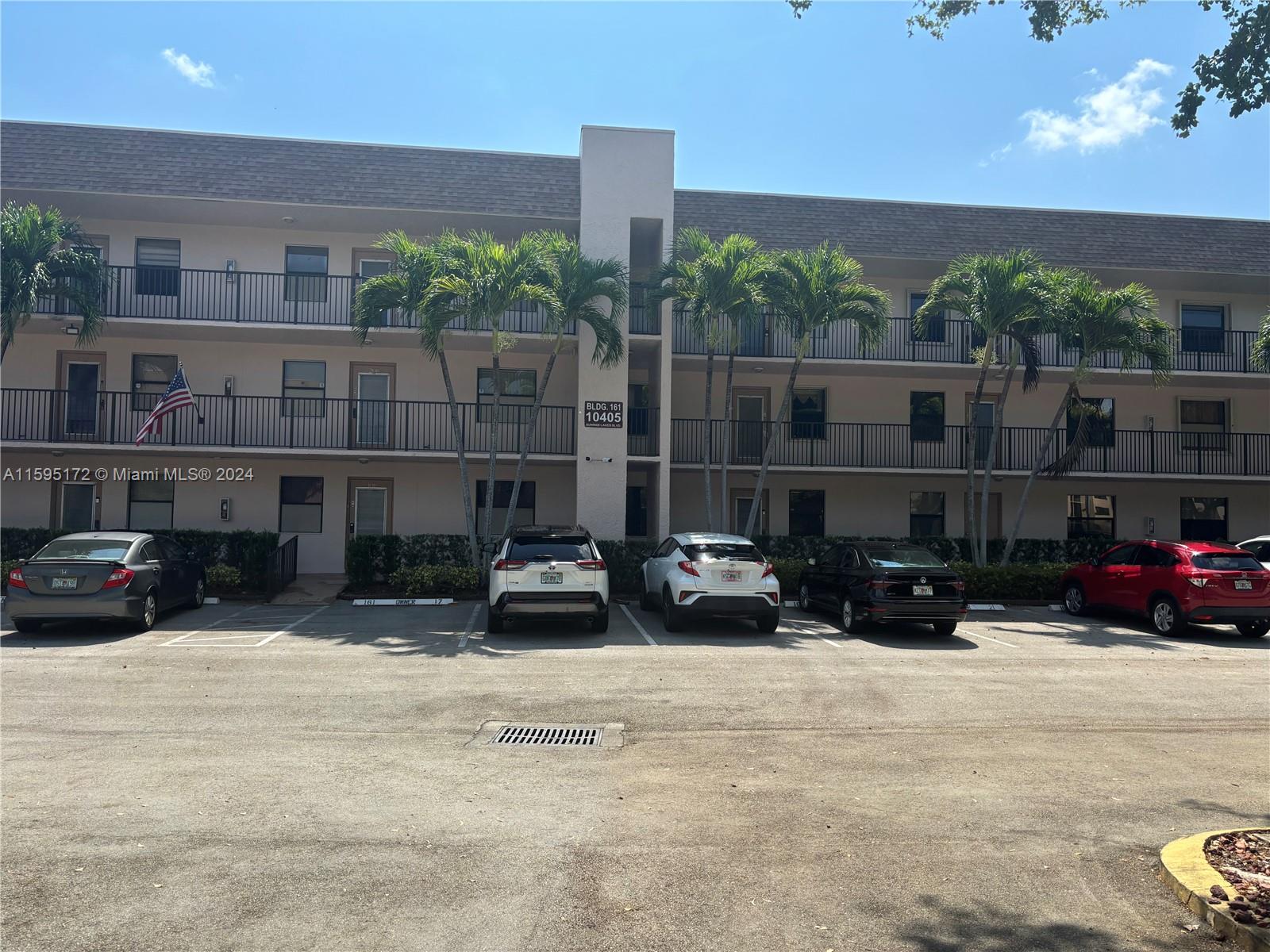 a car parked in front of a building