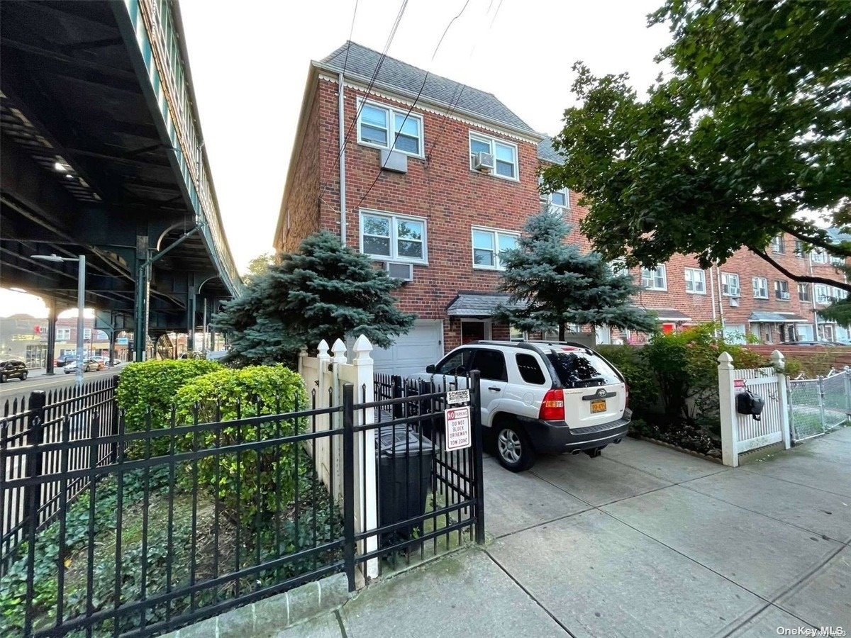 a car parked in front of house