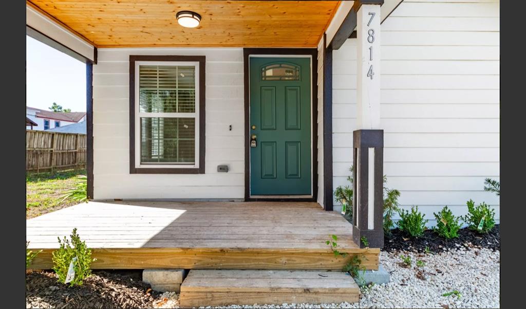 a view of a entryway door of the house