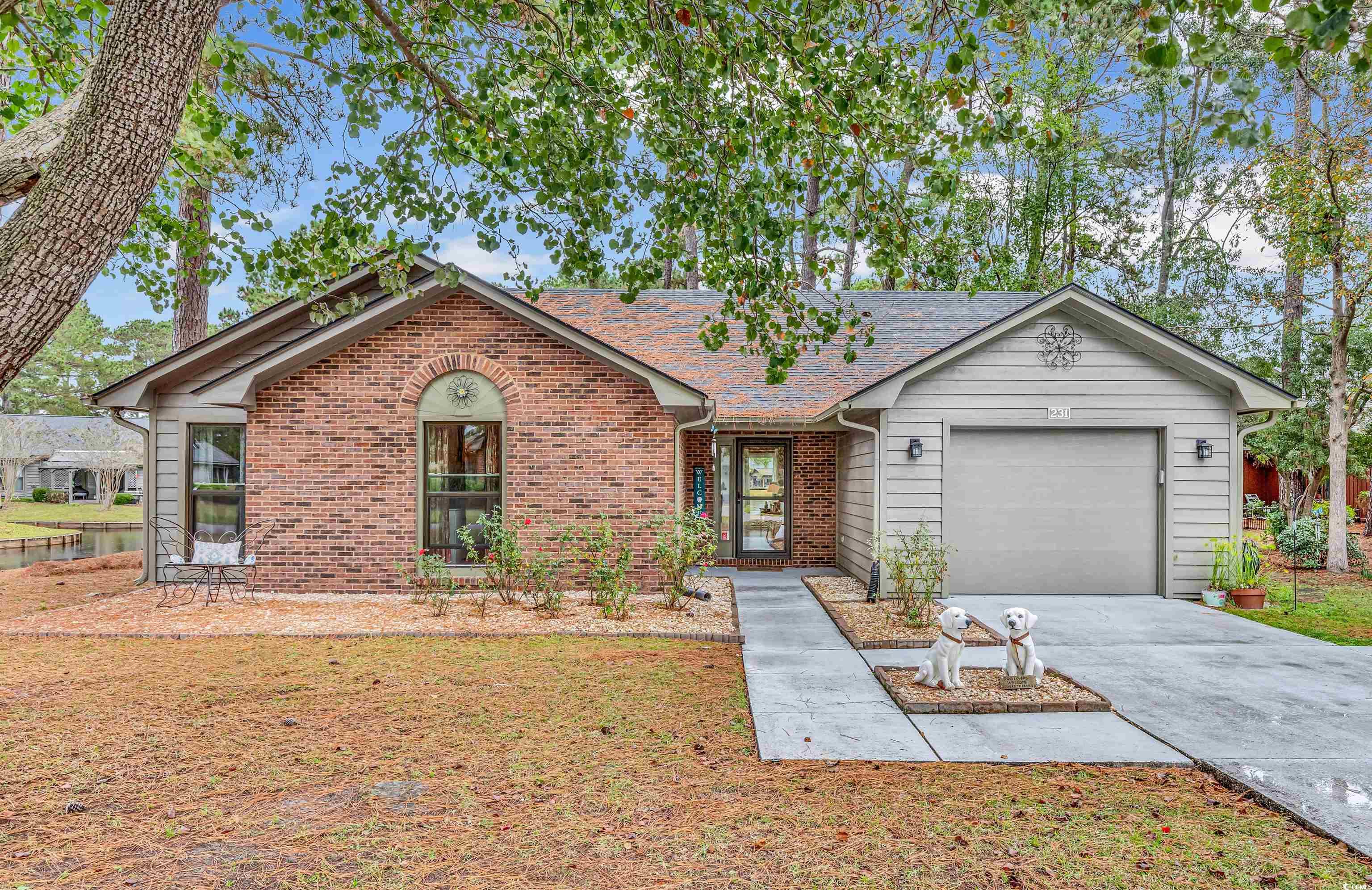 Ranch-style house with a garage