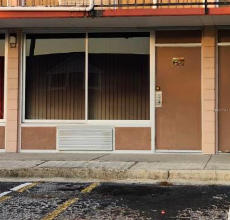 a view of a house with a door