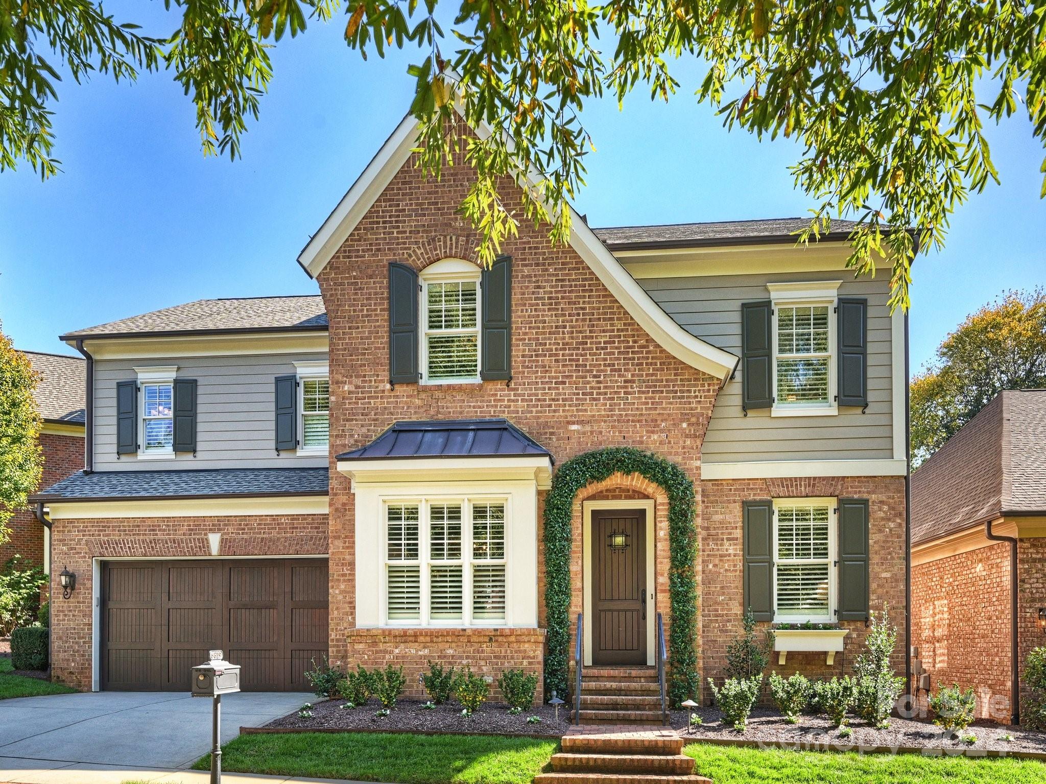 a front view of a house