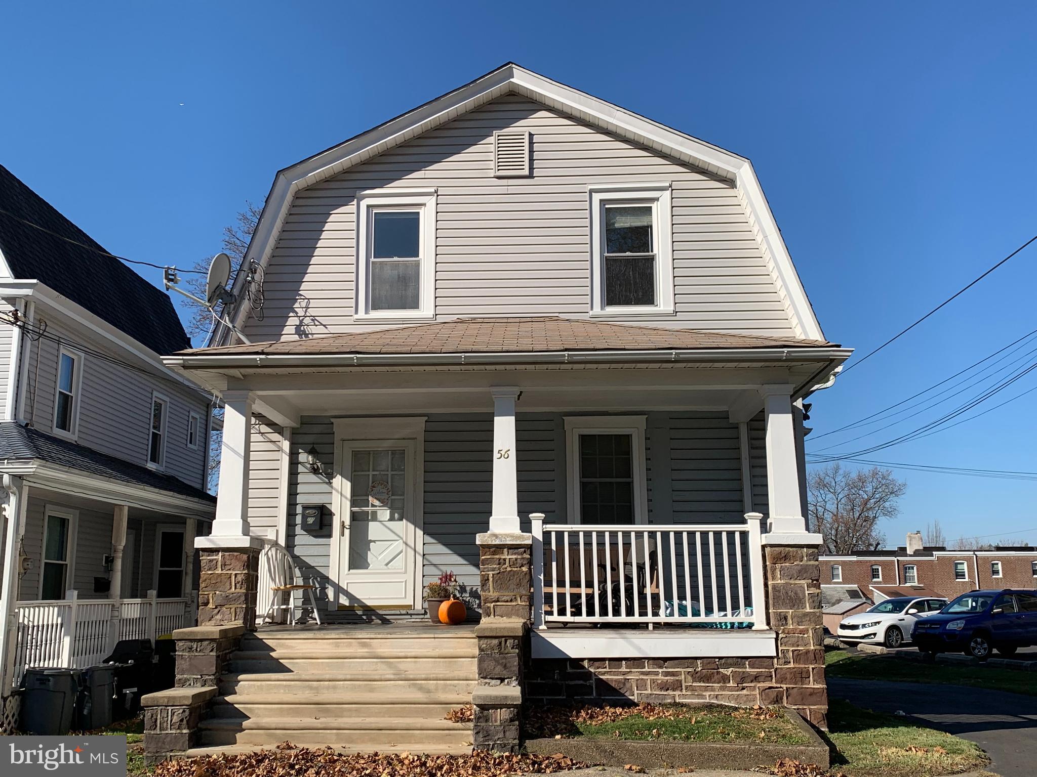 a view of a house with a balcony