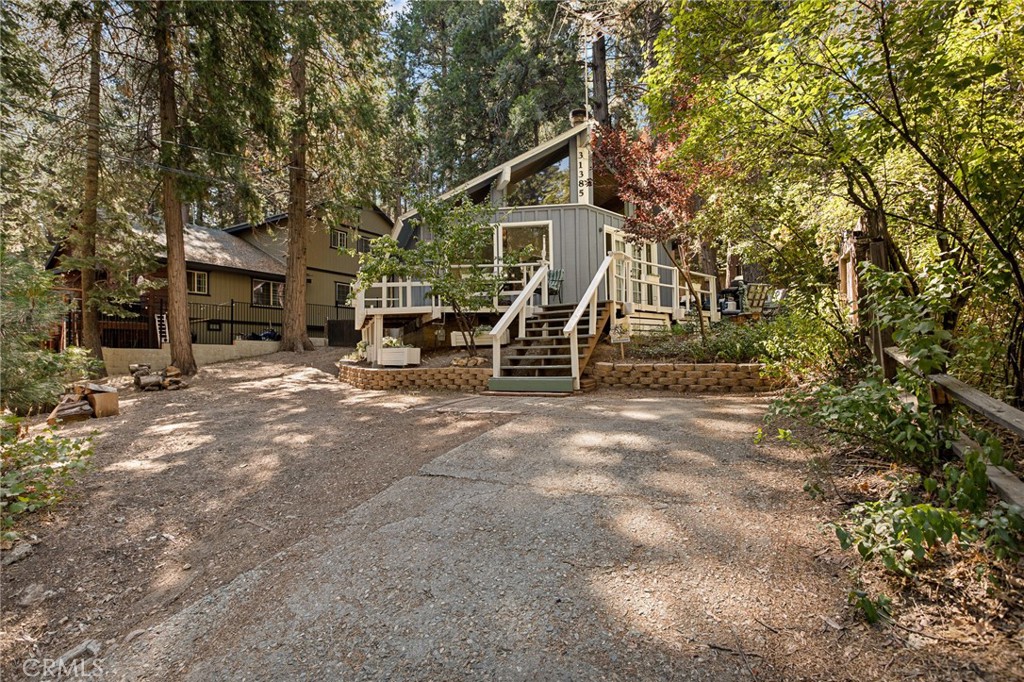 a view of a house with a park