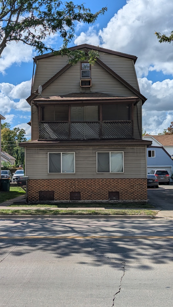 a front view of a house