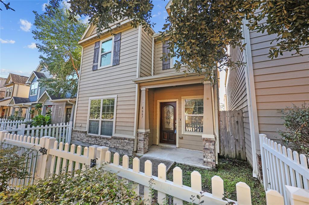 front view of a house with a porch