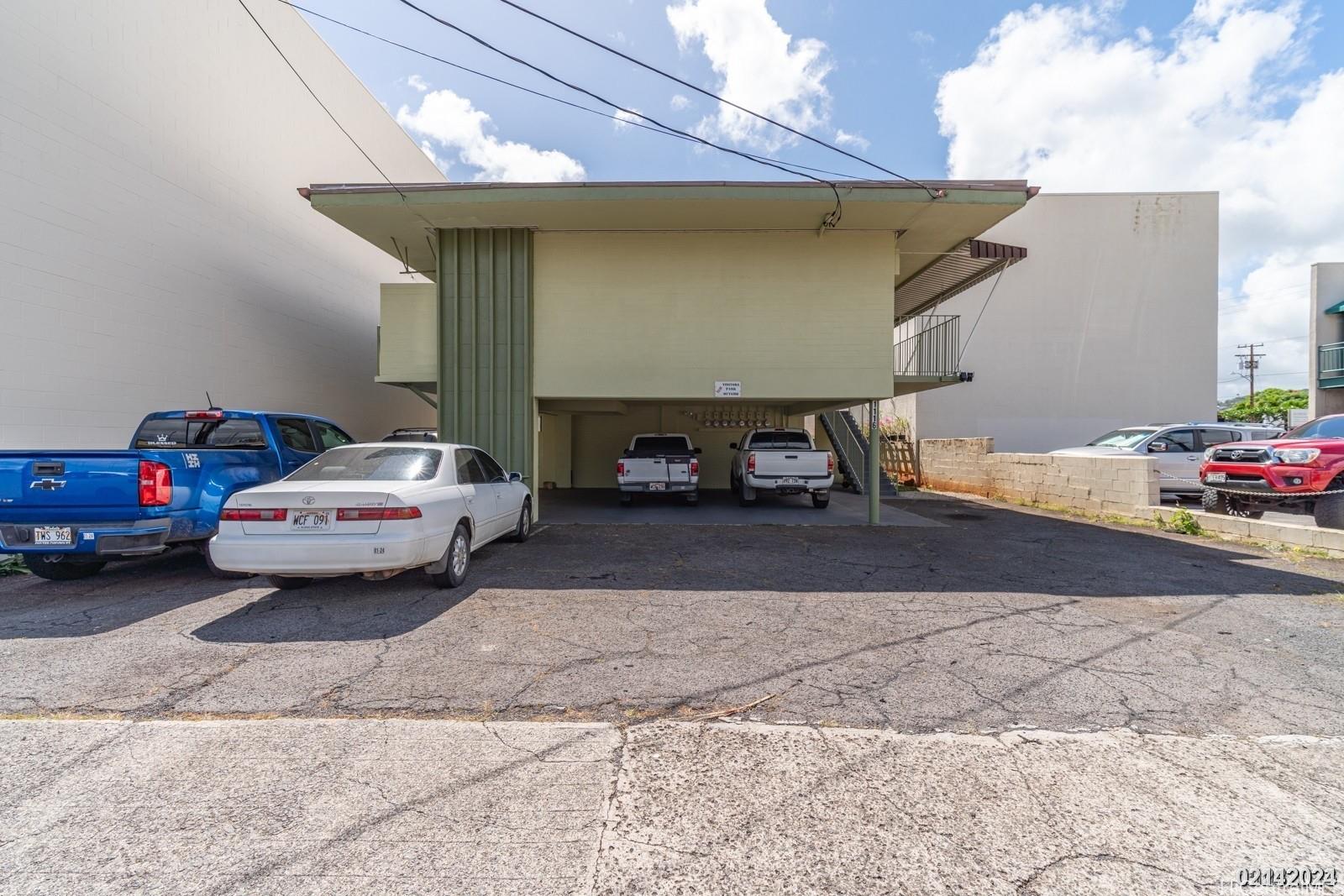 a car parked in front of house