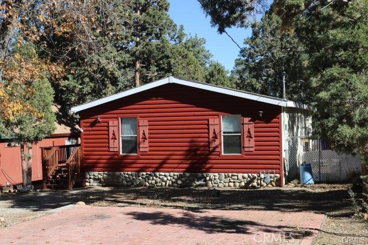 a front view of a house