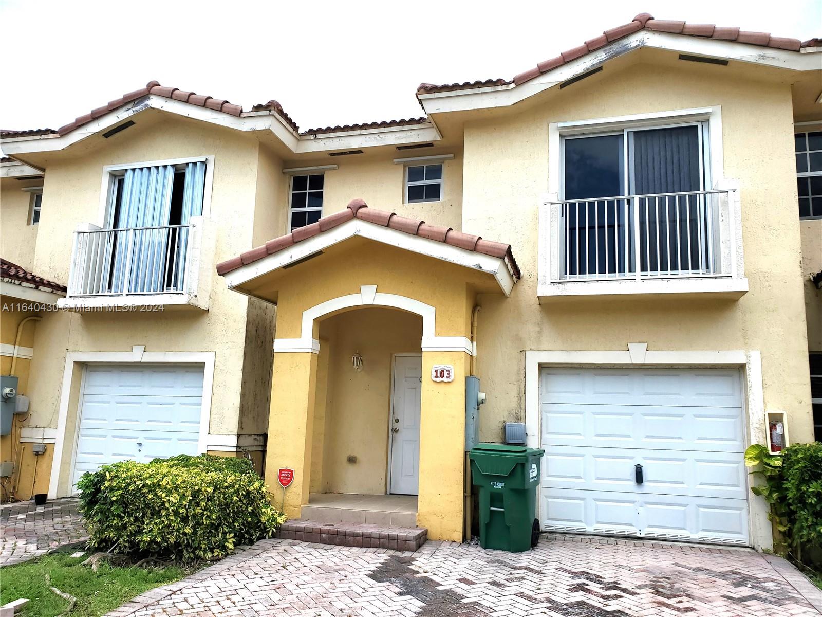 a front view of a house