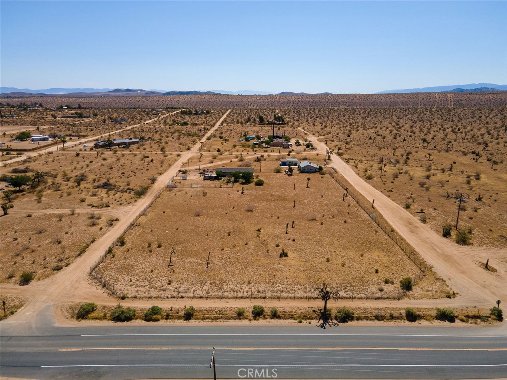 an aerial view of a building