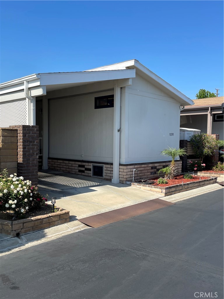 a view of a house with a patio