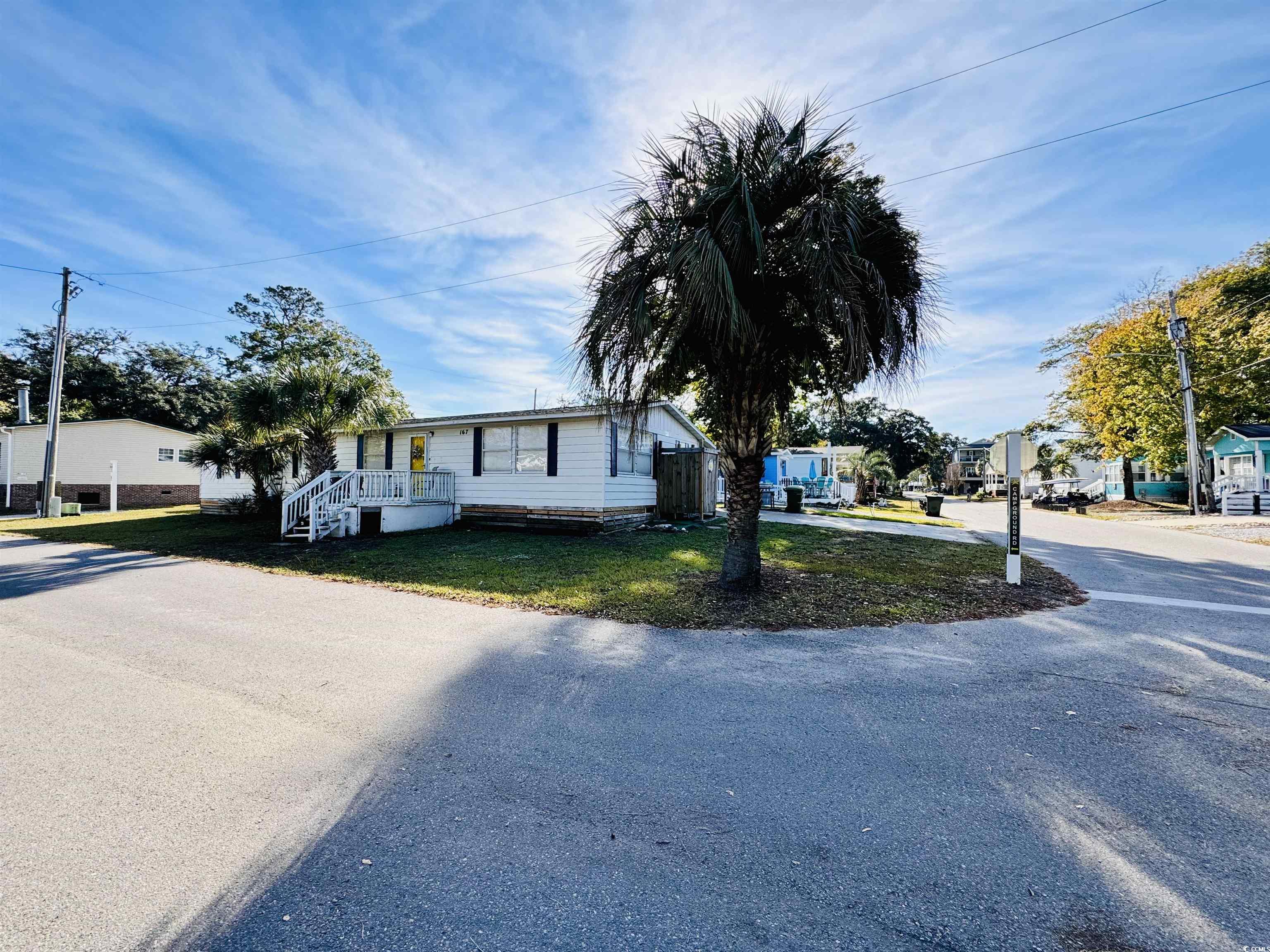 View of front of home with a front lawn