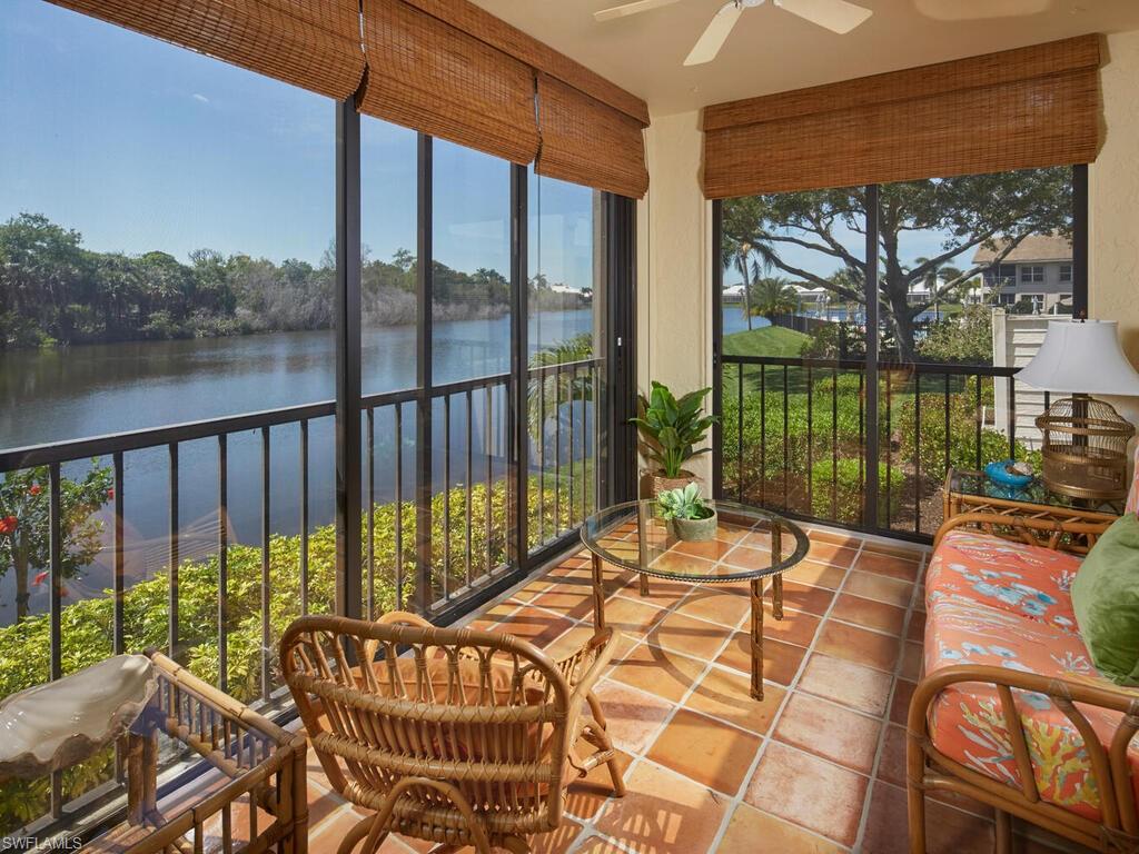 a balcony view with a large ocean view