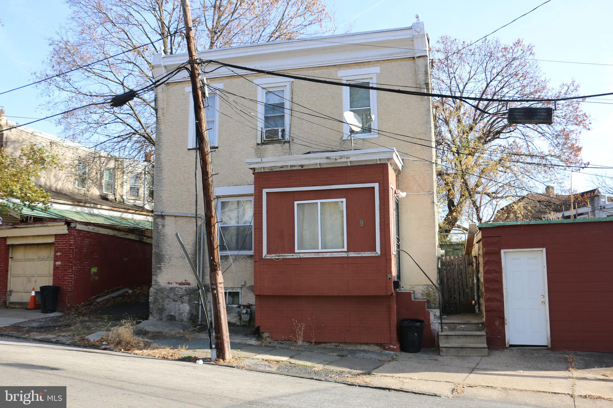 a front view of a house