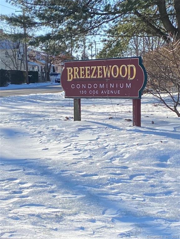 a view of street sign