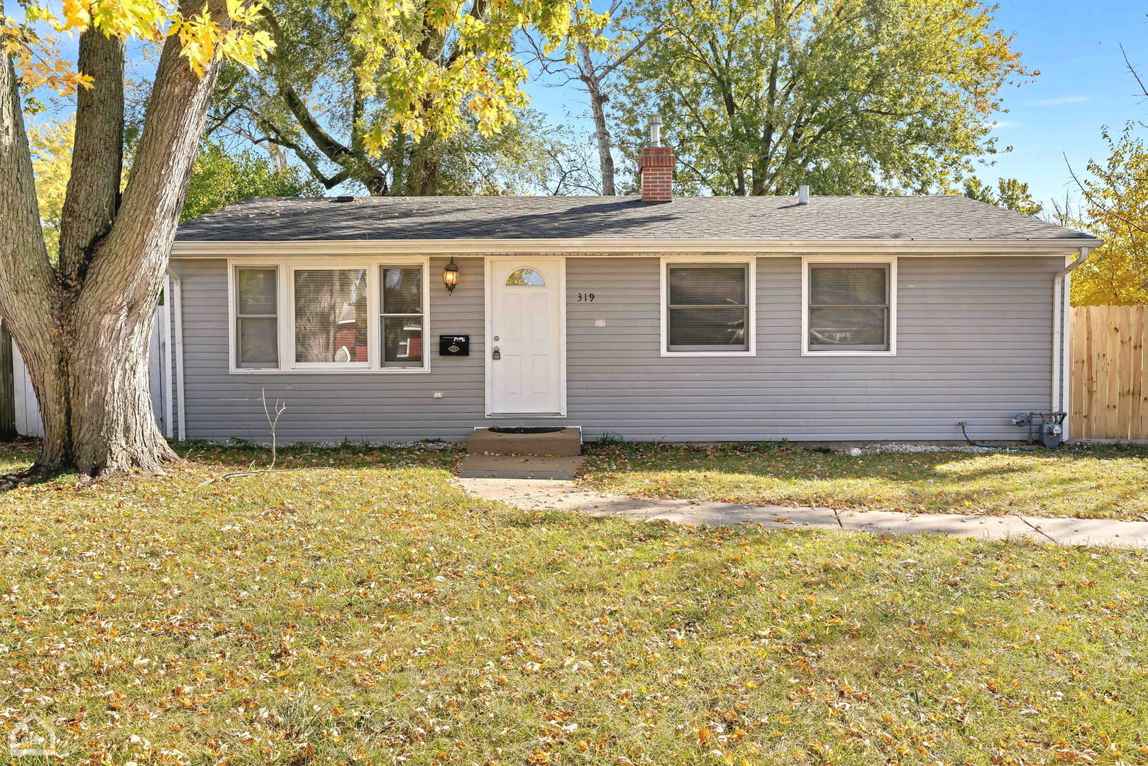 a front view of a house having yard