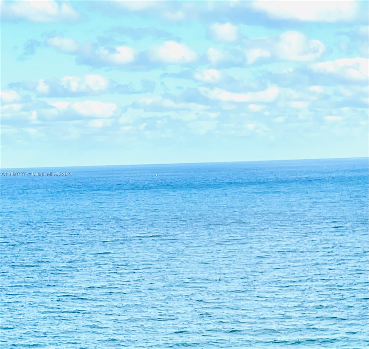 a view of yard with an ocean