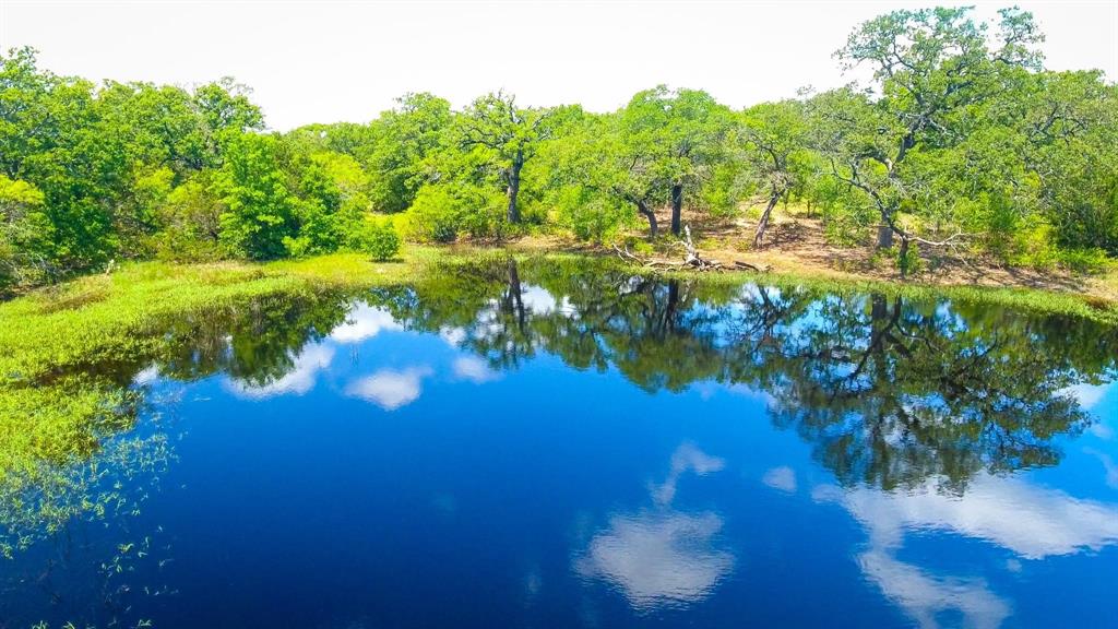 a view of lake from a yard