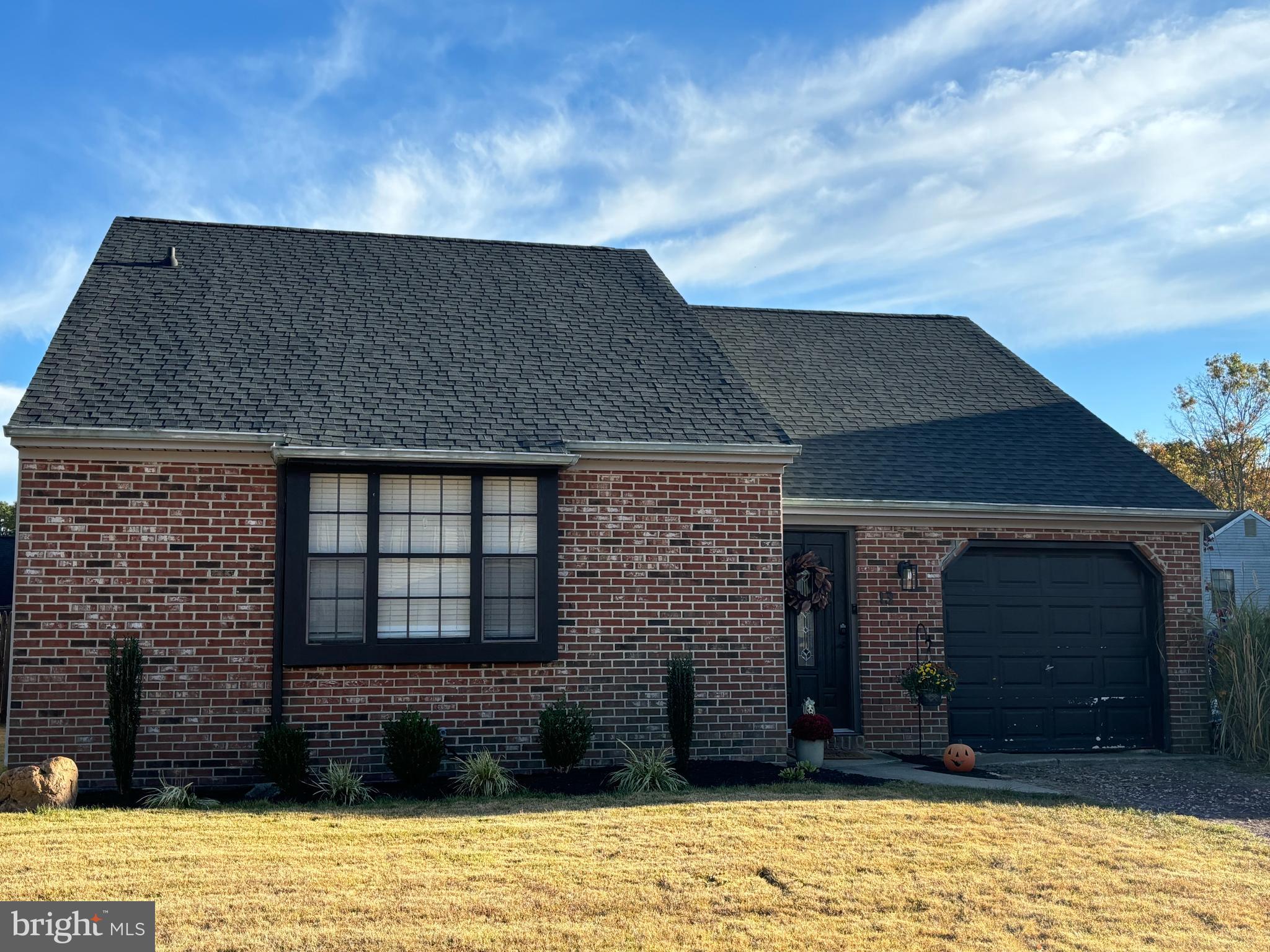 a front view of a house