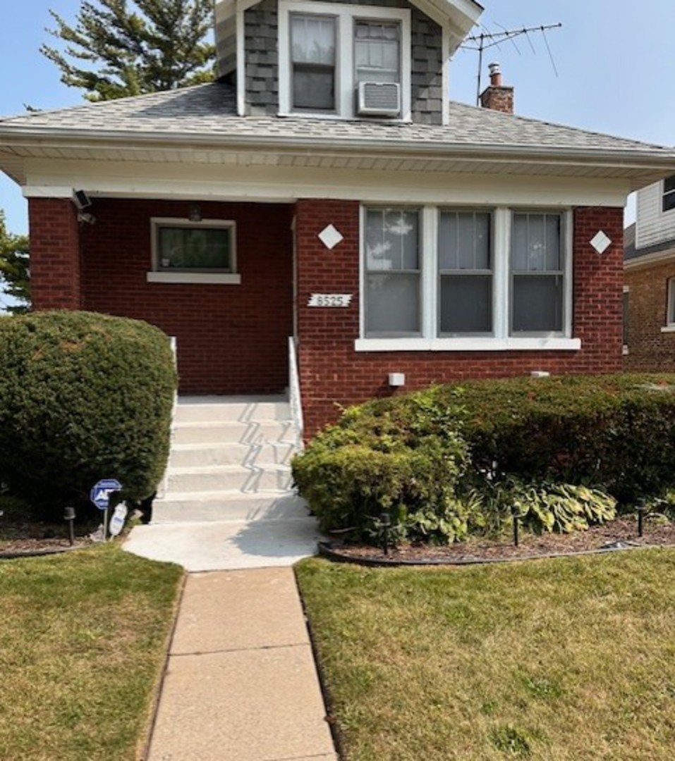 a front view of a house