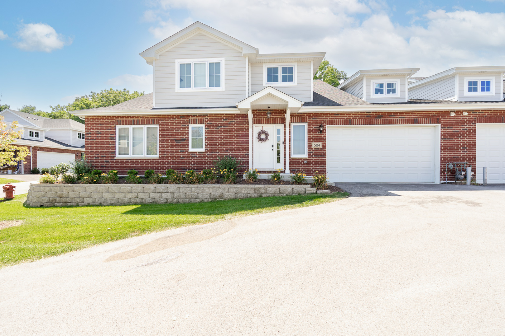 a front view of house with yard