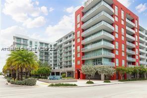 a front view of multi story residential apartment building