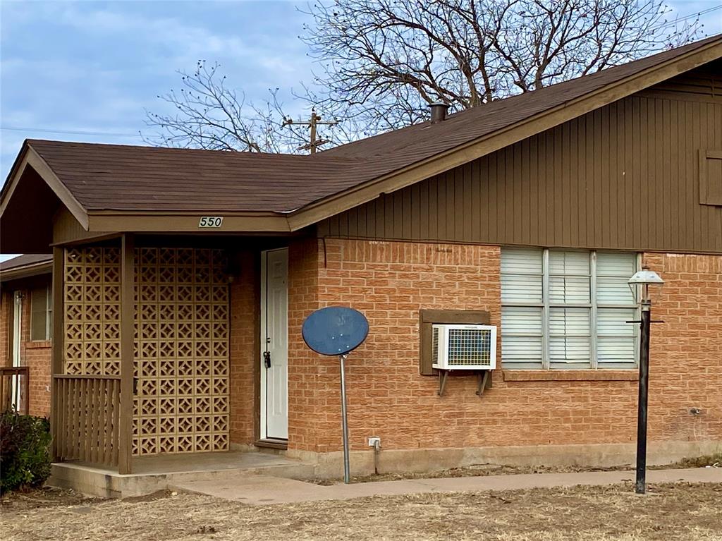 a front view of a house