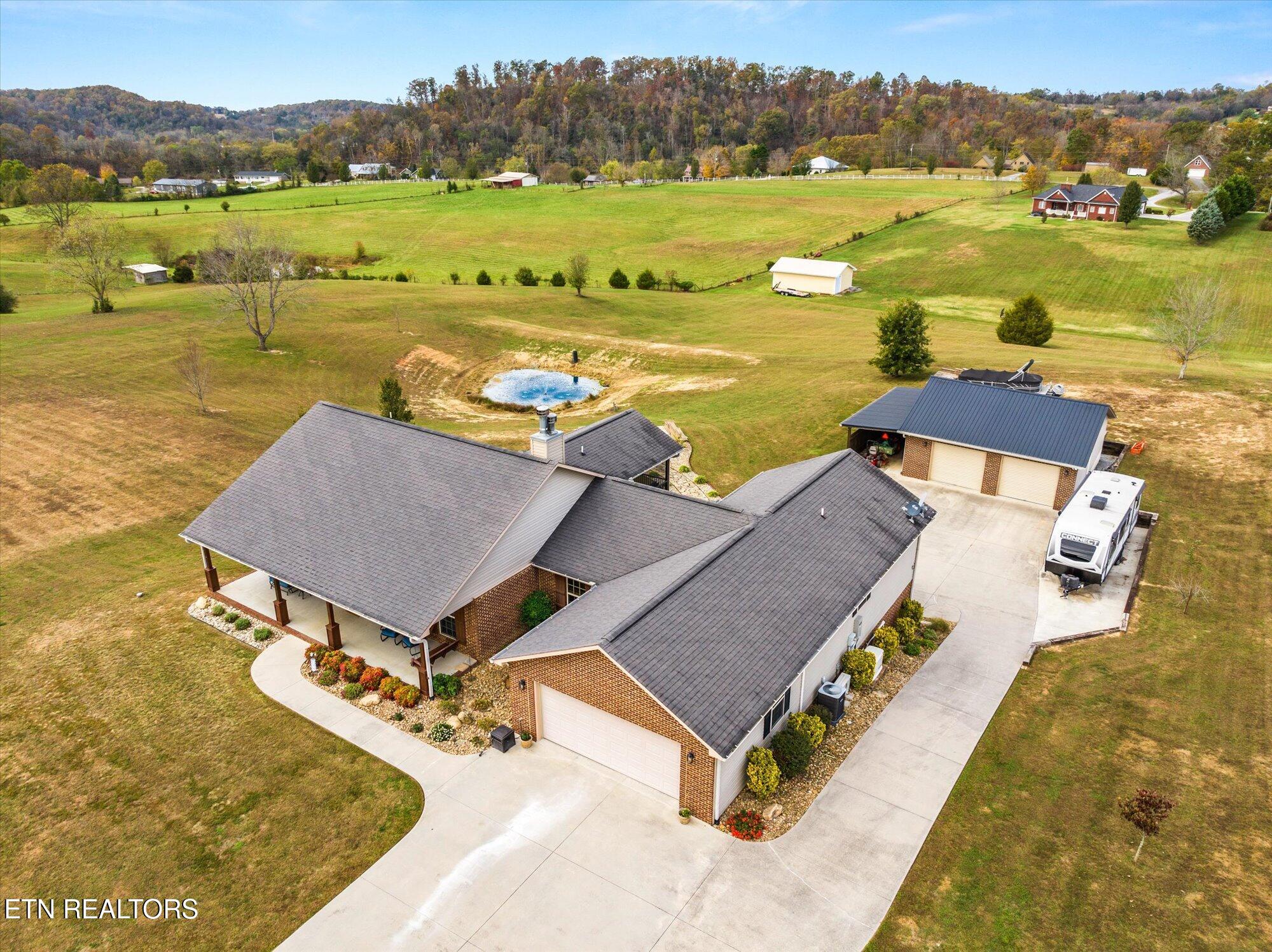 Aerial view of home