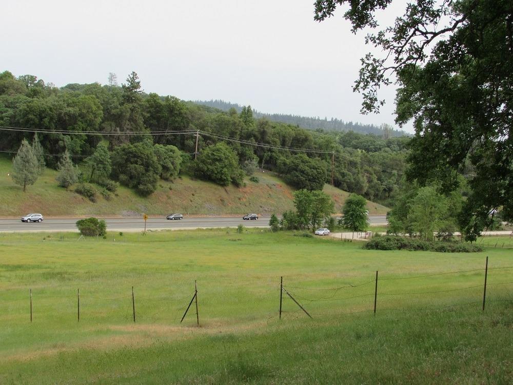 a view of a golf course with a park