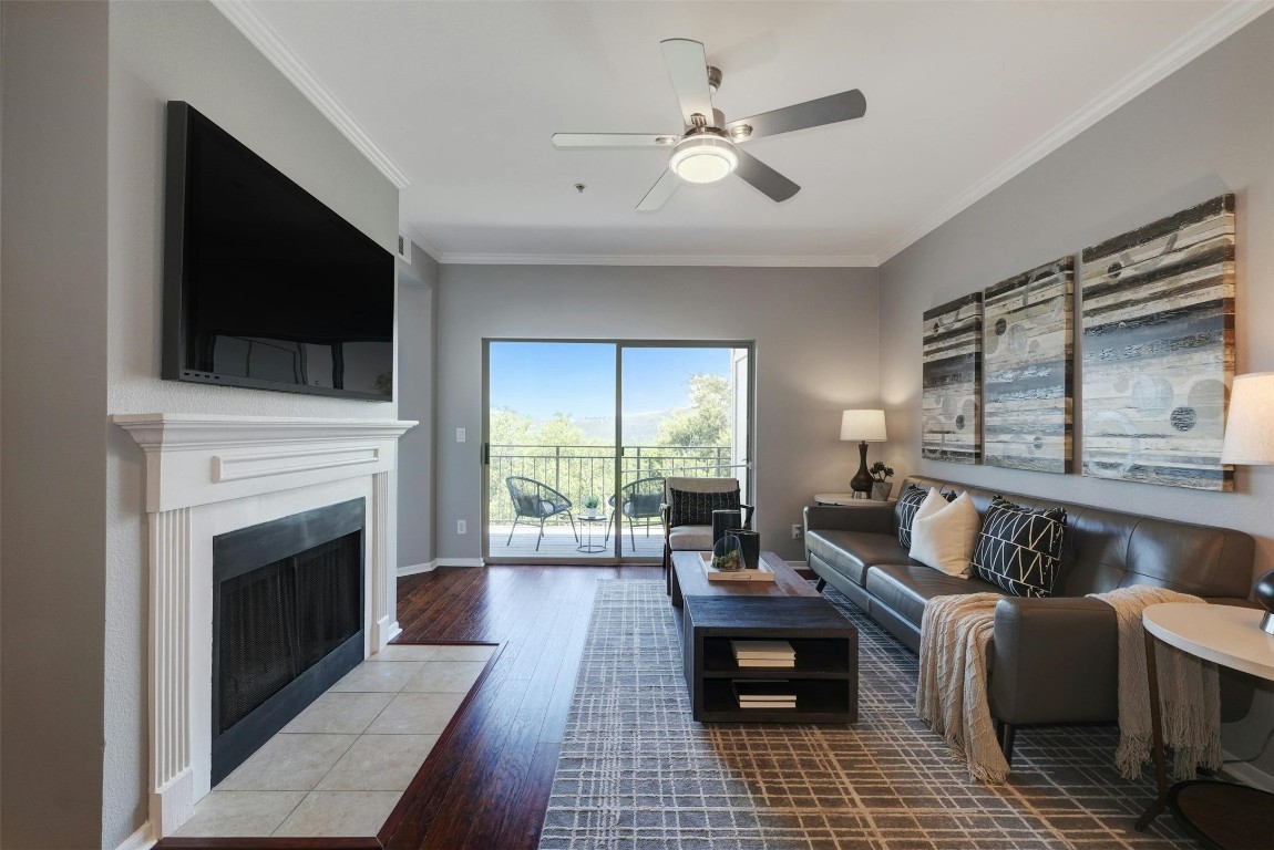 This stunning 3rd-floor unit offers unparalleled hill country views that can be enjoyed from the comfort of your living room or private balcony.