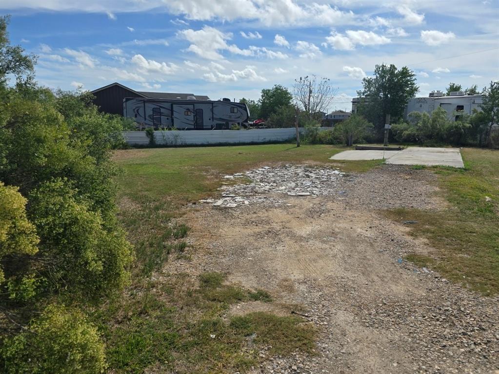 a view of a lake with houses in the back