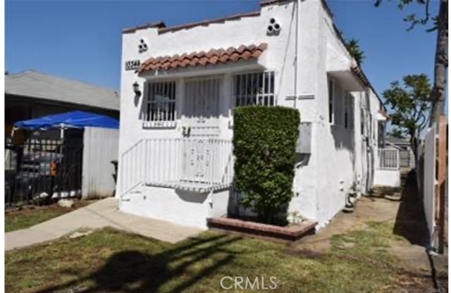 a front view of a house