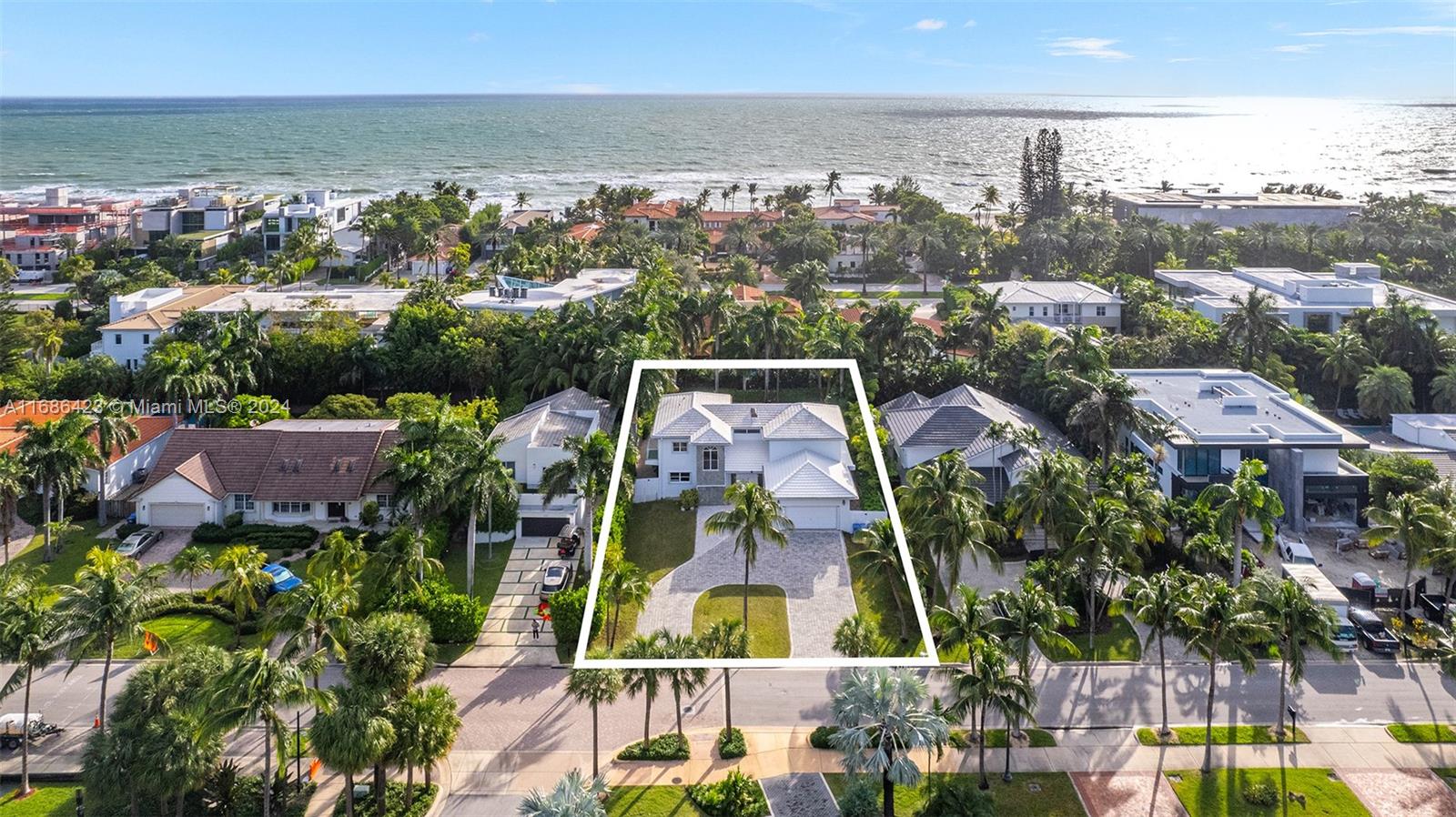 an aerial view of multiple house