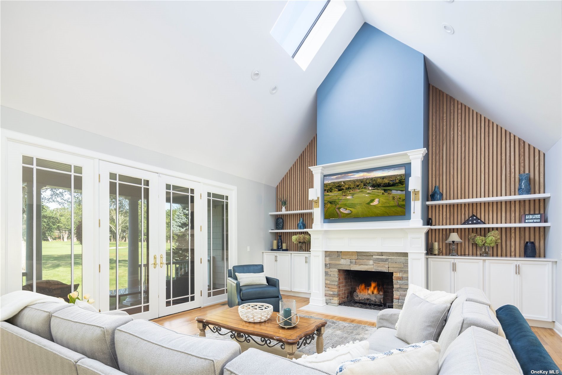 Living Room Opens to Gorgeous Backyard