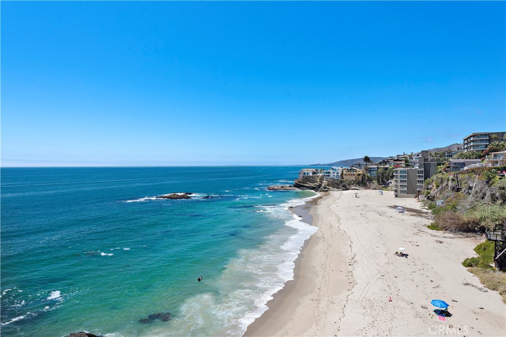 a view of beach and ocean