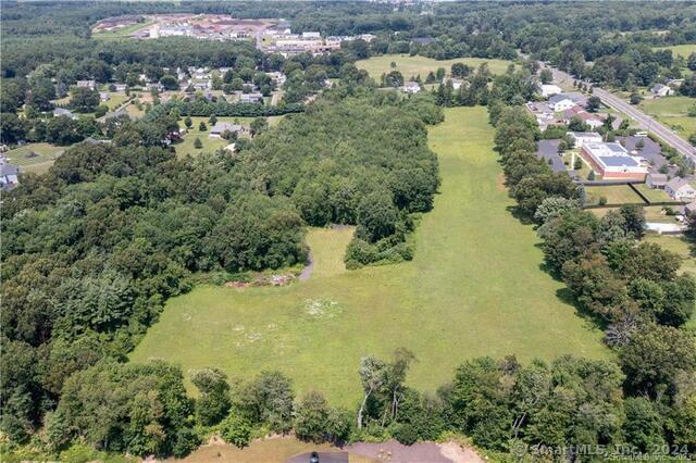 a view of lake and green space