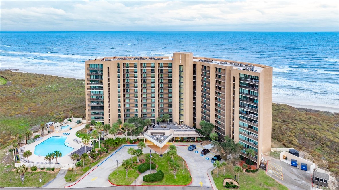 a front view of a house with ocean view